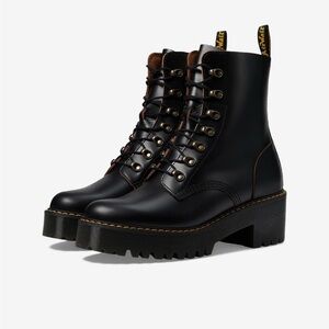 Dr. Martens Black Platform Combat Boots